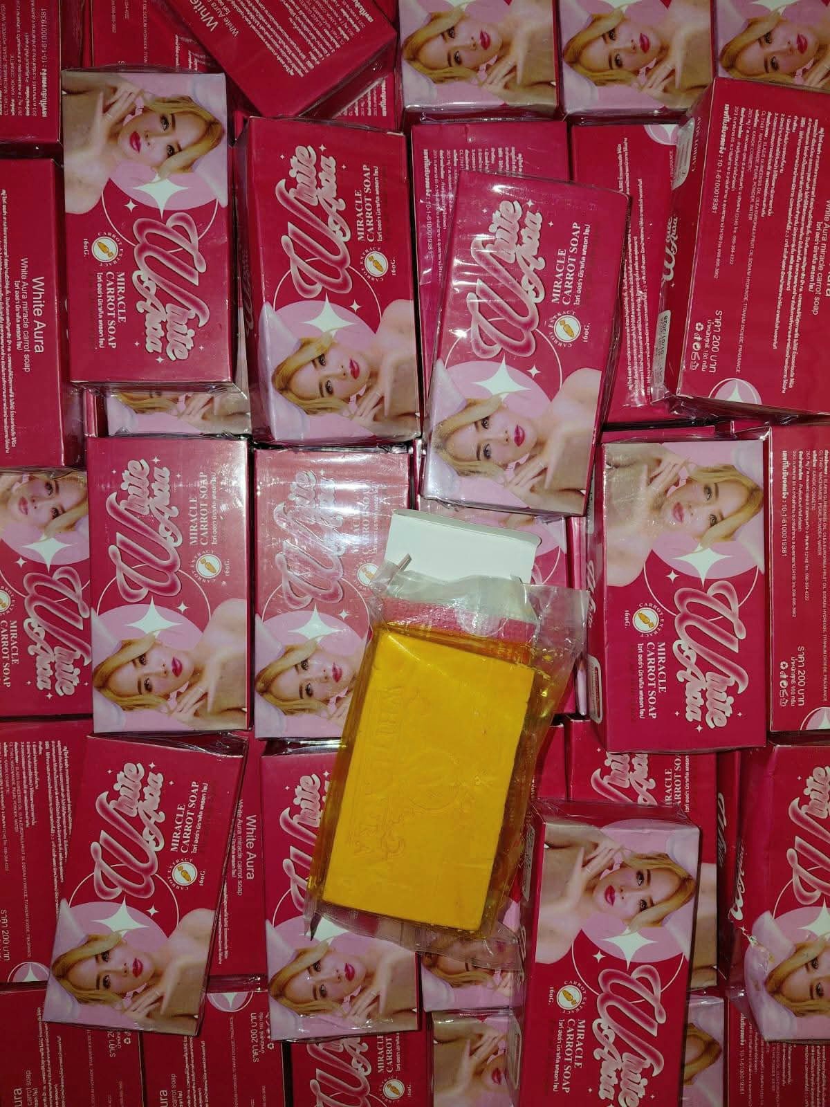 White Aura Miracle Carrot Soap